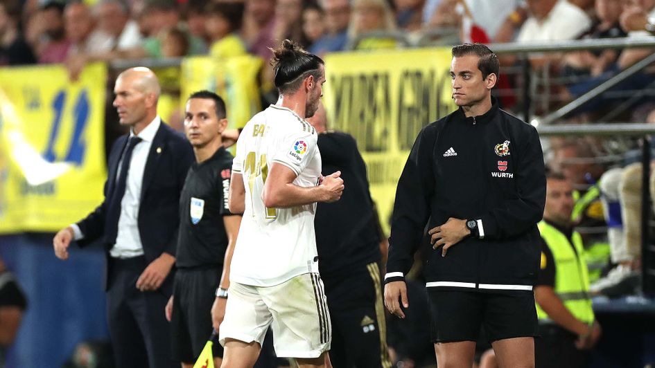 Gareth Bale scored twice and was sent off for Real Madrid