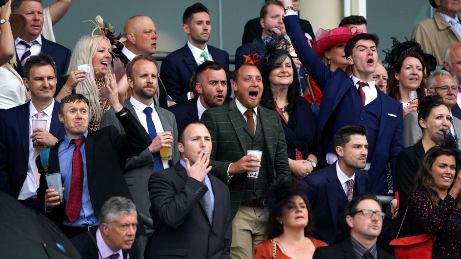 Racegoers at Ascot