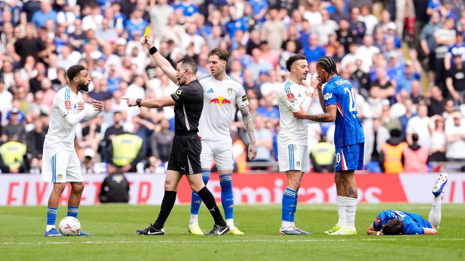 Jarred Gillett showed seven yellows in the FA Cup semi-final