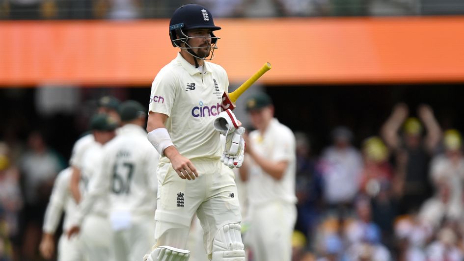 Rory Burns was bowled with the first ball of the Ashes