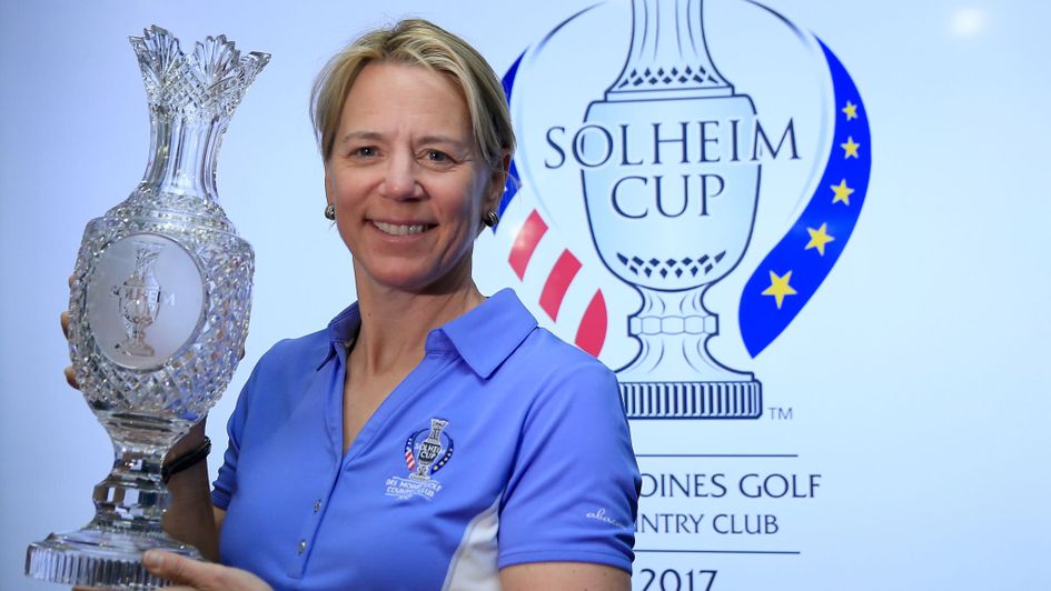 Annika Sorenstam with the Solheim Cup