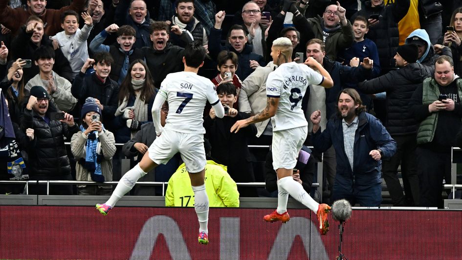 Spurs fans were jumping for joy