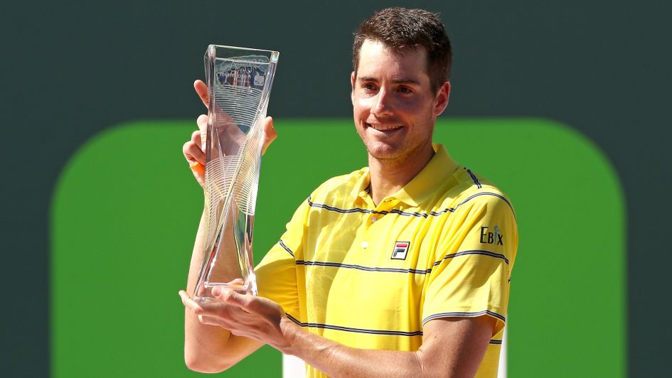 John Isner with the Miami Open trophy