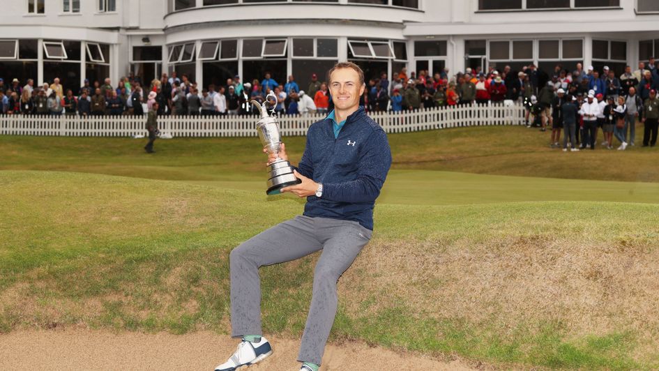 Jordan Spieth with the Claret Jug