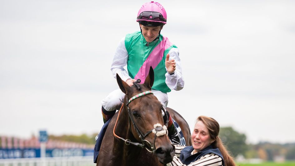 Colin Keane gives Kalpana a pat