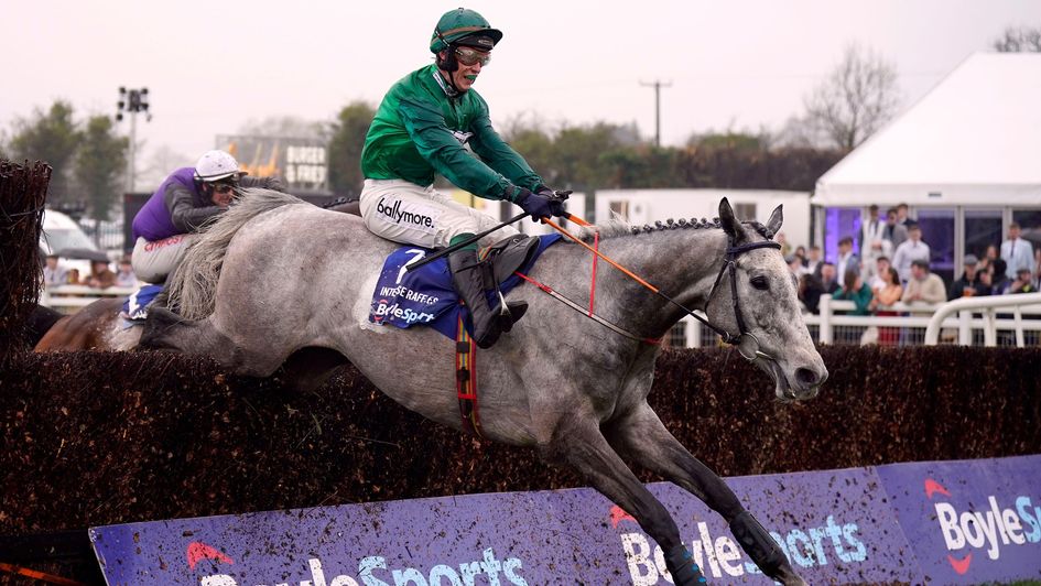 Intense Raffles leads over the last in the Irish National