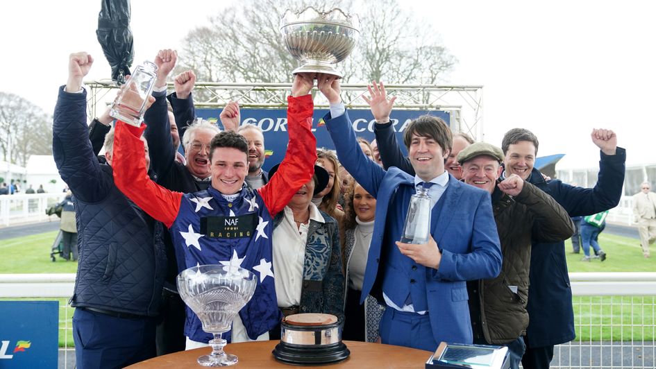 Jack Tudor and Christian Williams lead the celebrations