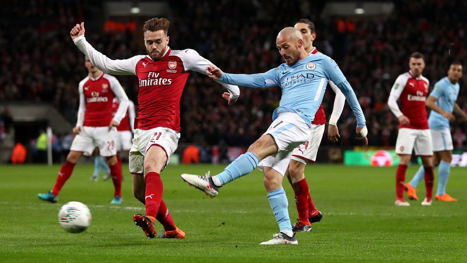 David Silva scores Man City's third