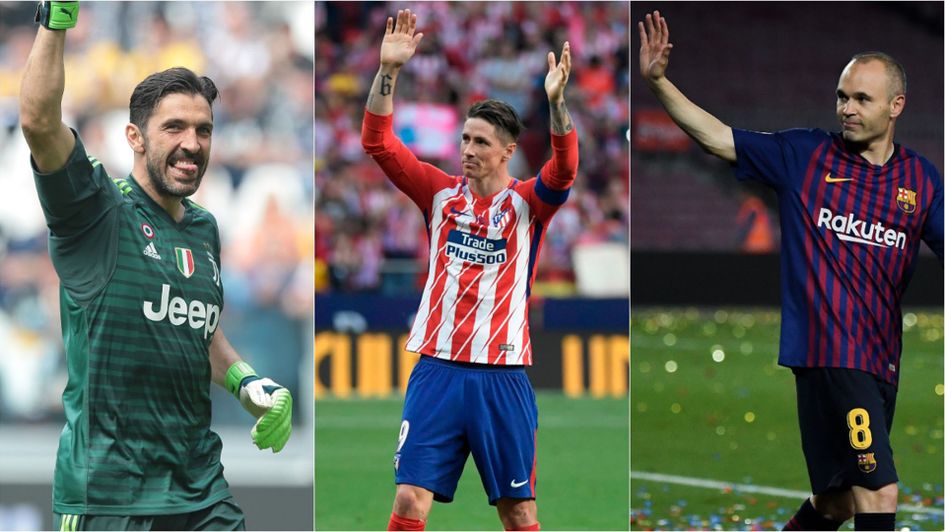 Gianluigi Buffon, Fernando Torres and Andres Iniesta all had memorable send offs at the weekend