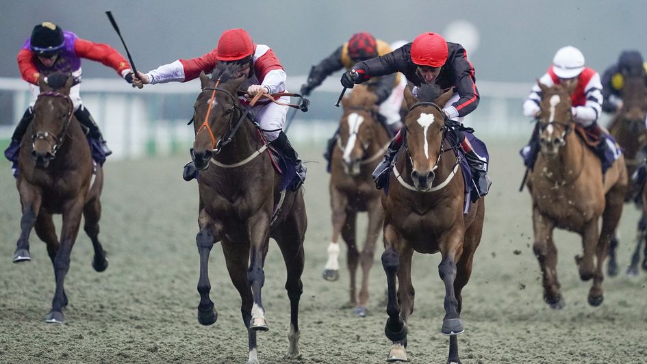 It's A Love Thing (black silks, red cap)