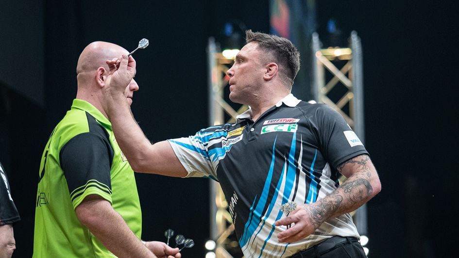 Gerwyn Price and Michael van Gerwen (Picture: Jonas Hunold/PDC Europe)