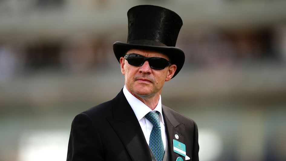 Aidan O'Brien inspects the course at Royal Ascot