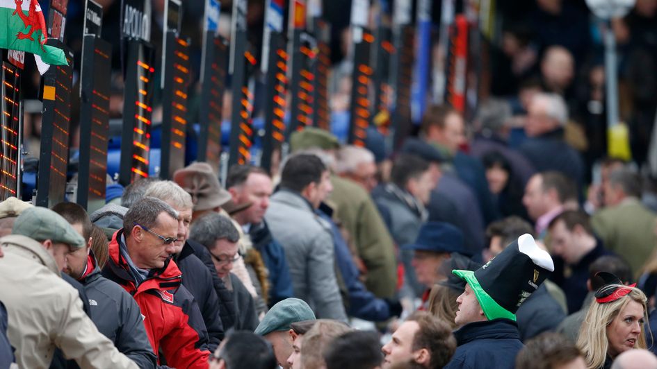Bookmakers at the Cheltenham Festival