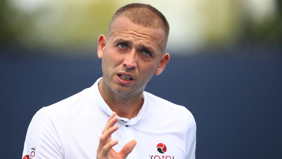 Dan Evans, pictured in Florida for the Miami Open