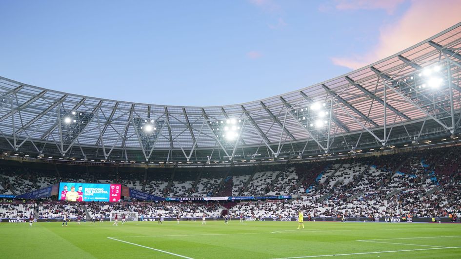 The London Stadium emptied in the second-half of West Ham's loss to Tottenham