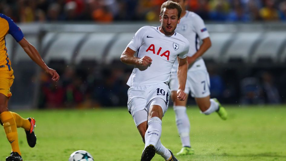 Harry Kane with a left-footed finish