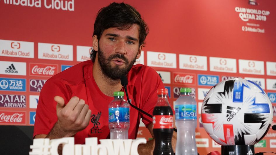 Alisson Becker: Liverpool goalkeeper speaks to the press ahead of the Club World Cup final