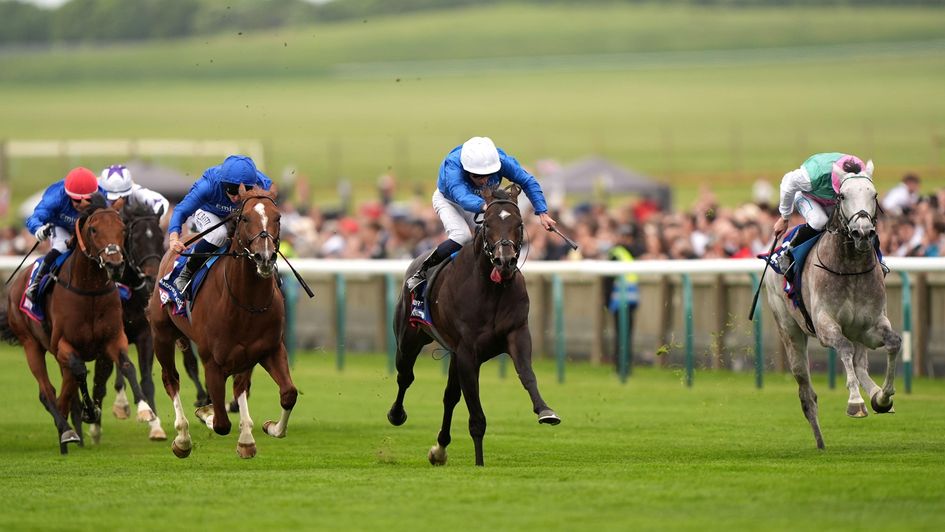 Ruling Court (white cap) won the 2000 Guineas under William Buick