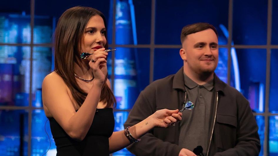 Luke Littler played darts with Millie Bobby Brown