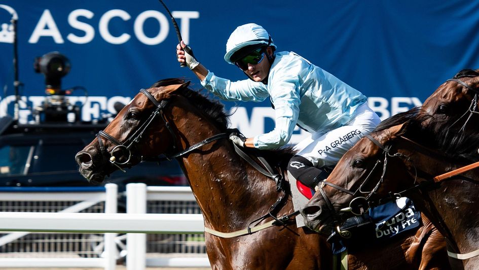 Per-Anders Graberg celebrats Ebt's Guard's win