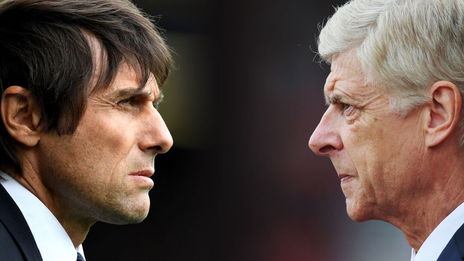 It is Conte v Wenger at Stamford Bridge on Sunday