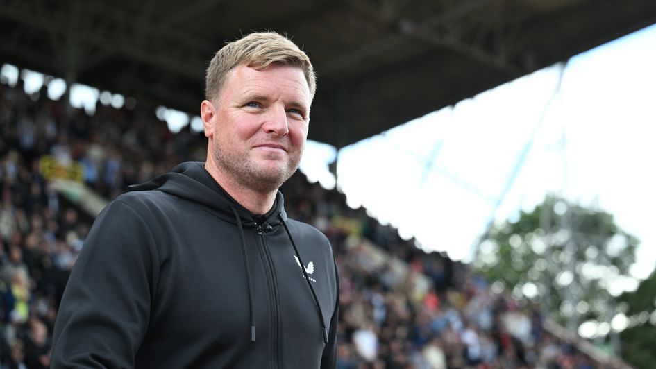 Eddie Howe seems happy - and popular - at Newcastle