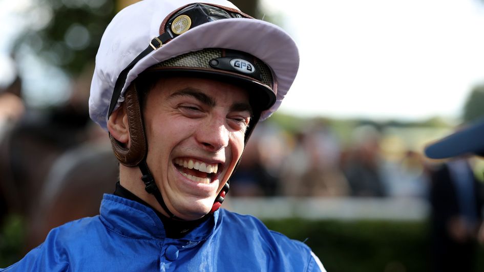 James Doyle is all smiles after winning the Sprint Cup
