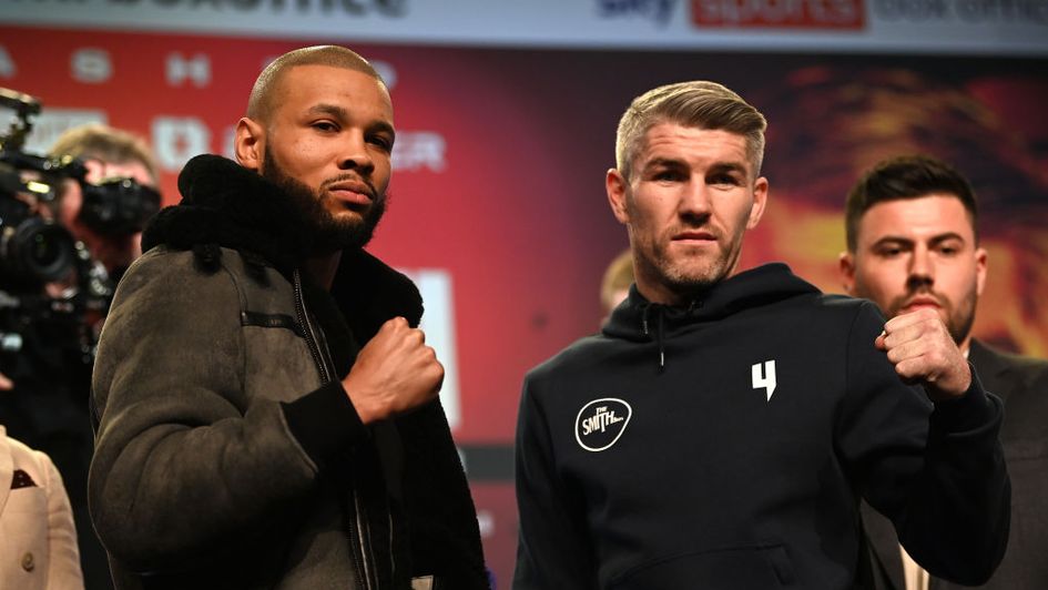 Chris Eubank Jr and Liam Smith square up on Saturday night