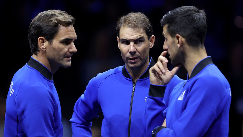 Roger Federer, Rafael Nadal and Novak Djokovic