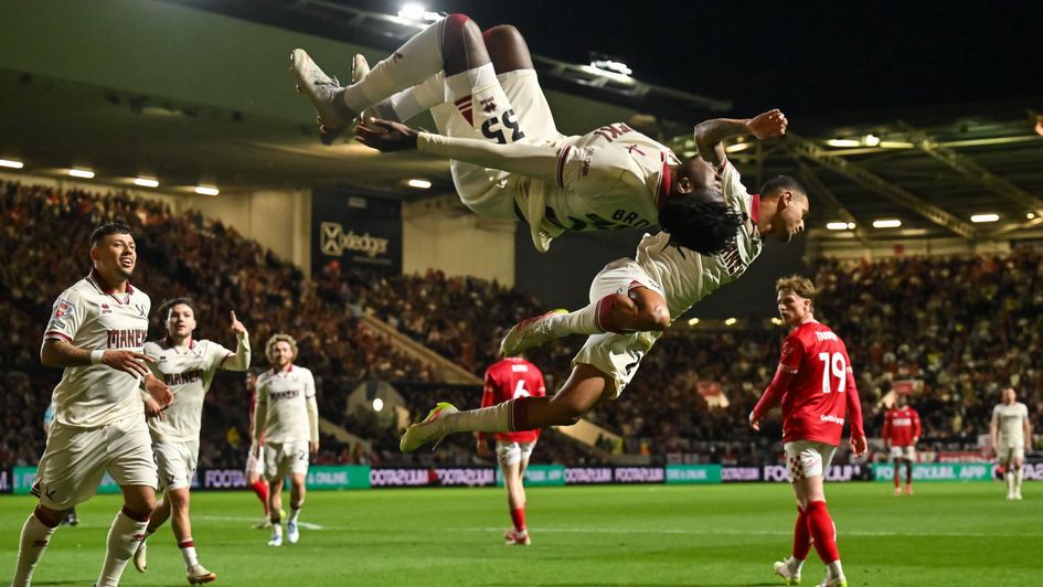 Andre Brooks celebrates