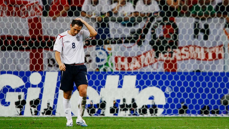 Frank Lampard missed a penalty against Portugal as England went out again