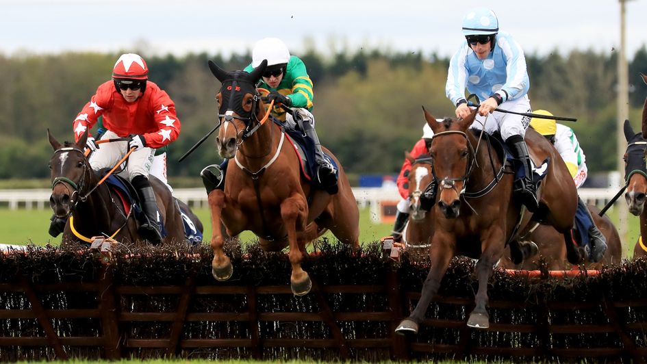 Glan (centre) looks on the improve after her Fairyhouse score