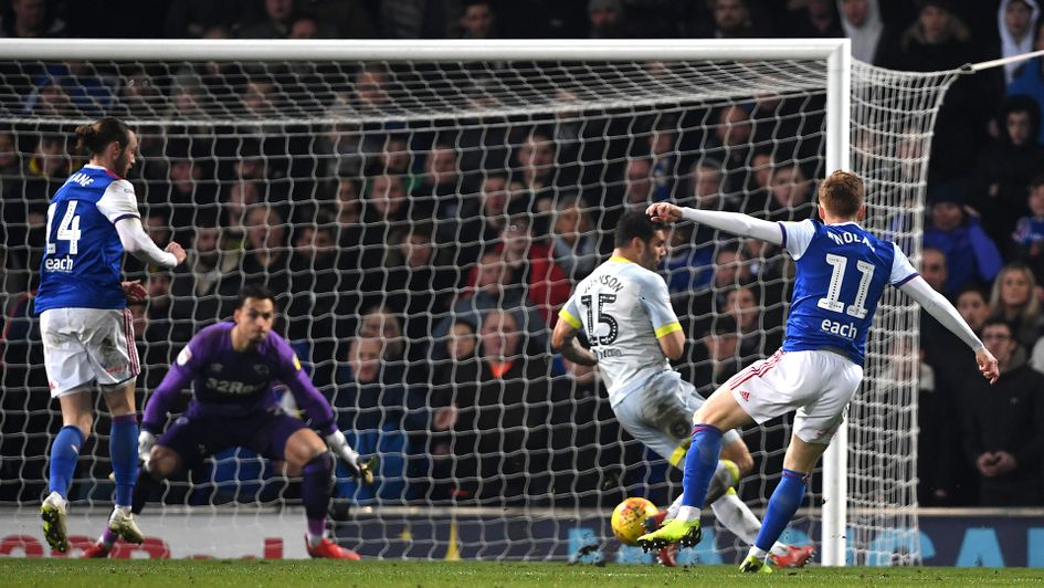 Jon Nolan scores against Derby