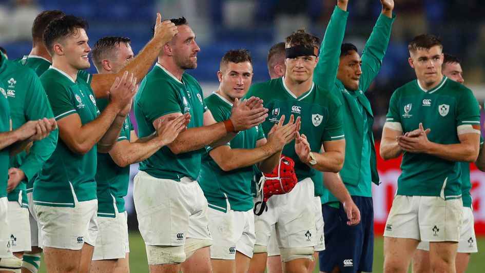 Ireland celebrate against Scotland