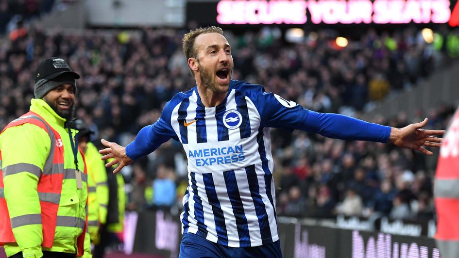 Glenn Murray scores for Brighton at West Ham