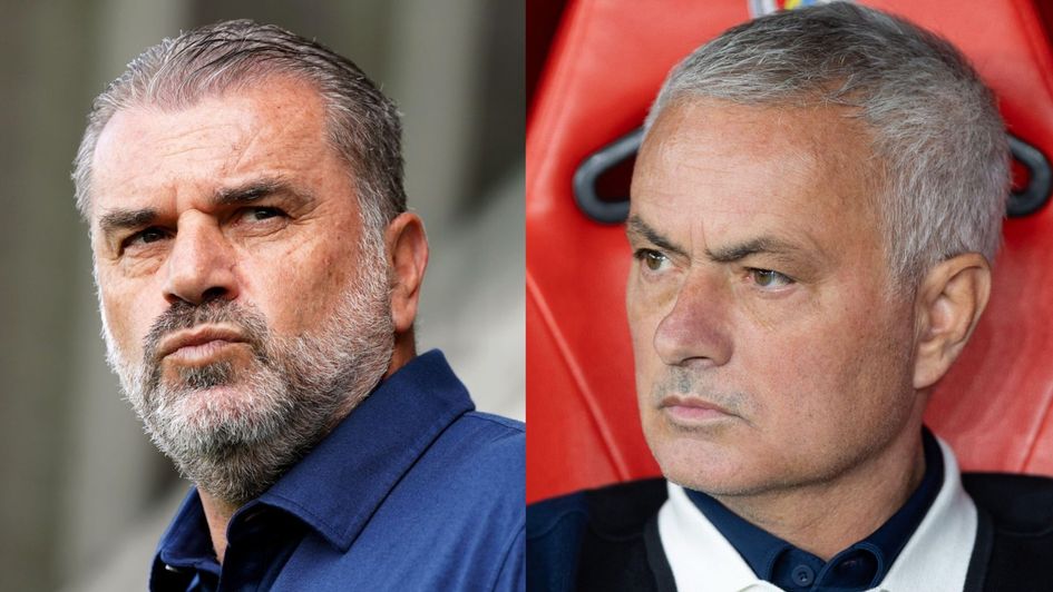 Ange Postecoglou and Jose Mourinho