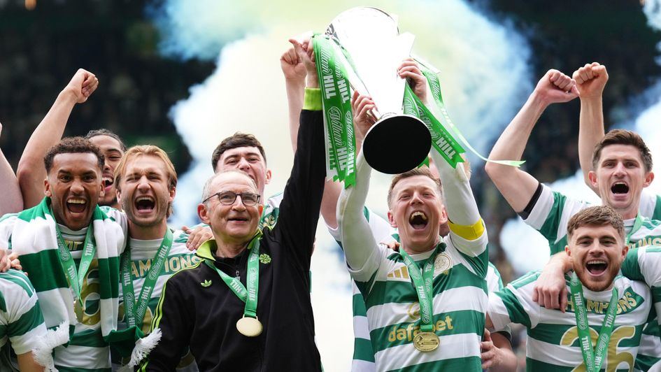 Celtic lifted the Scottish Premiership trophy last season