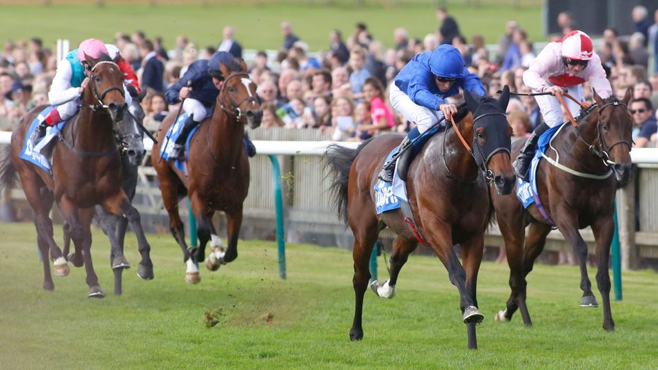 Ghaiyyath leads Dream Today with the pair clear of Purser and Flag Of Honour