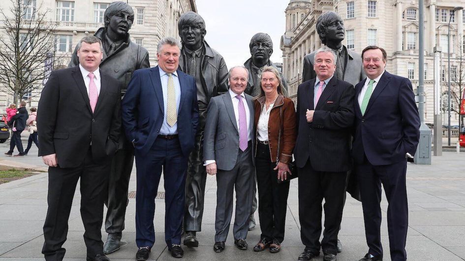 Gordon Elliott, Paul Nicholls, Jonjo O'Neill, Sue Smith, Nigel Twiston-Davies and Nicky Henderson in Liverpool