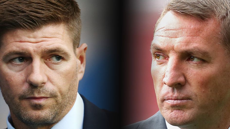 Steven Gerrard and Brendan Rodgers meet on Sunday