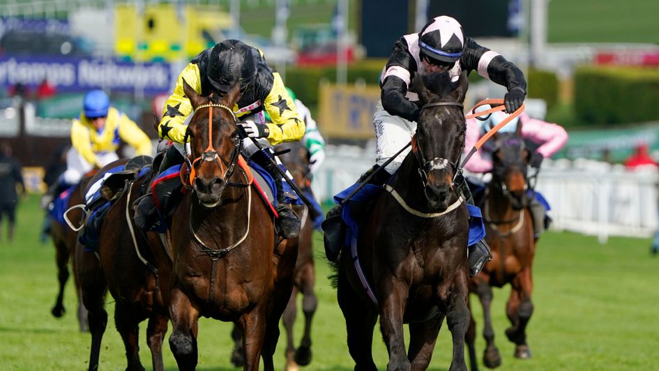 Third Wind (right) lands the Pertemps