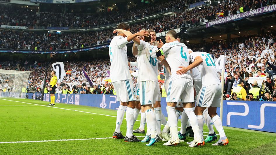 Celebrations for Real Madrid as they reach the Champions League final