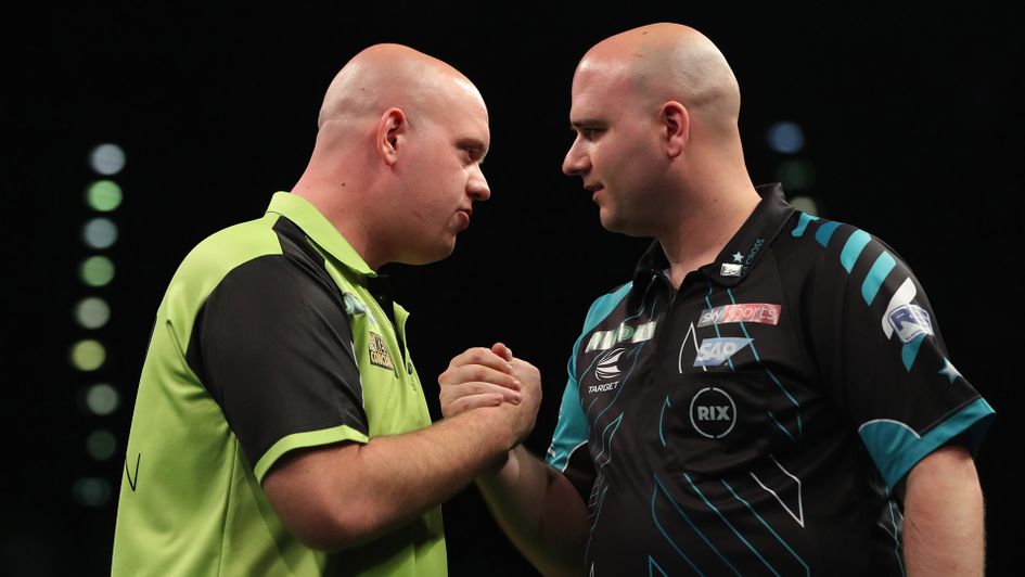 MVG defeated Rob Cross 7-2 in Birmingham (Picture: Lawrence Lustig/PDC)