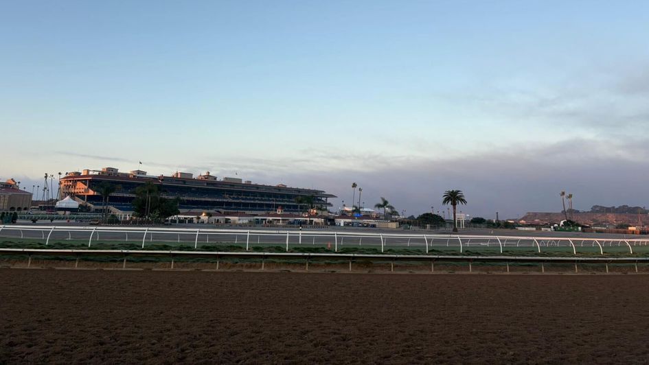 View from the backstretch at Del Mar