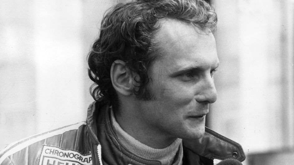 Niki Lauda: Austrian F1 champion, pictured in 1975