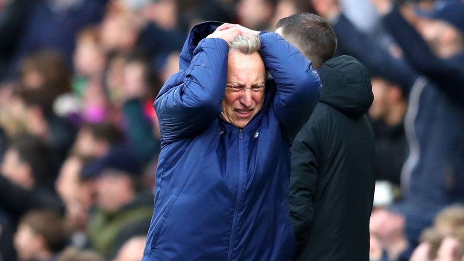 Neil Warnock's Cardiff look set to be relegated out of the Premier League
