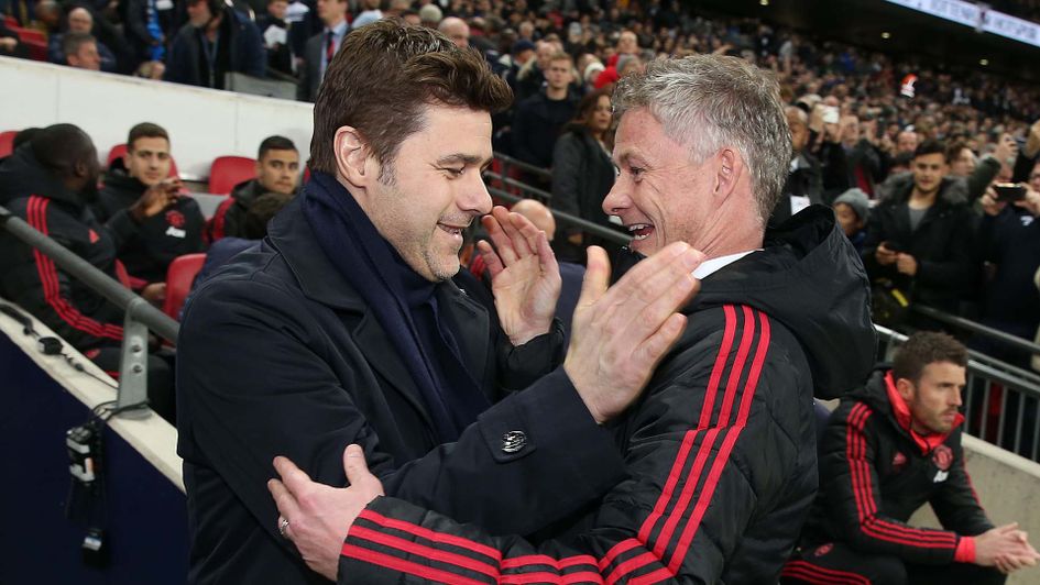 Mauricio Pochettino and Ole Gunnar Solskjaer as Tottenham play Man Utd