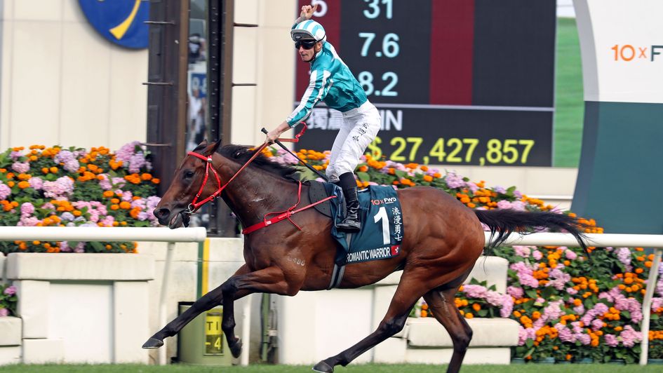 Romantic Warrior wins at Sha Tin