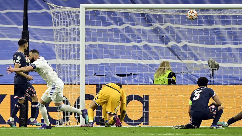 Karim Benzema scored a hat-trick against PSG