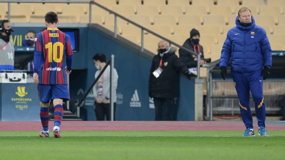 Lionel Messi was sent off for the first time in his 753rd Barcelona appearance